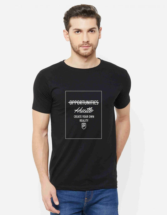 Opportunities Hustle Black T-Shirt