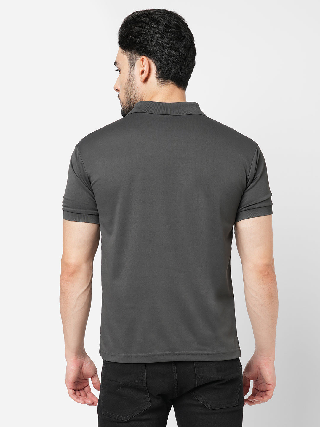 High-Performance Polo : Granite Grey