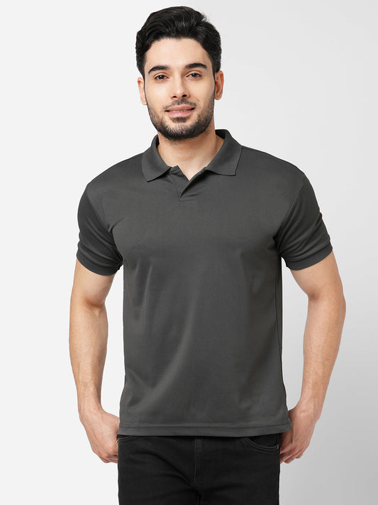 High-Performance Polo : Granite Grey