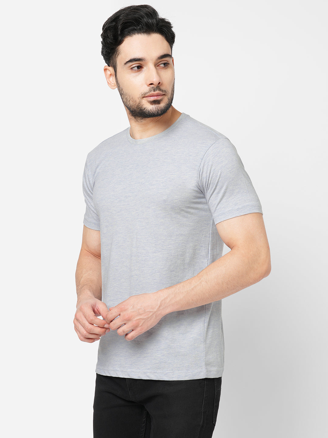 Brisk Blue Melange T-Shirt