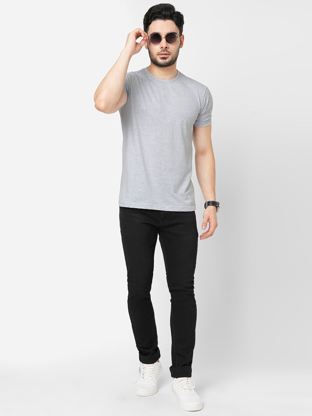 Brisk Blue Melange T-Shirt