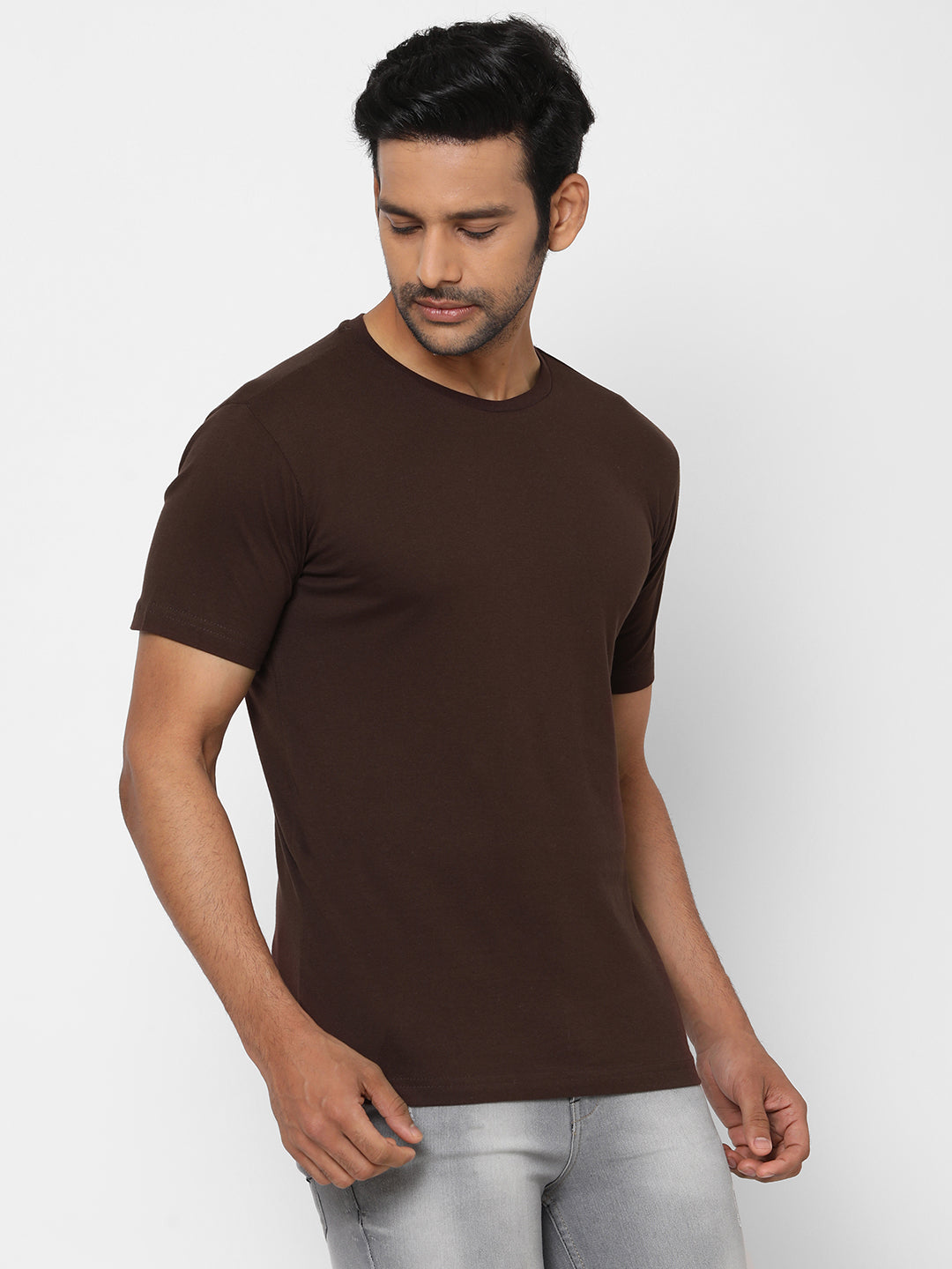 Basic Chocolate Brown T-Shirt