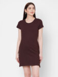 Chocolate Cotton T-Shirt Dress