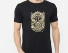 God Mask Tribal Black T-Shirt