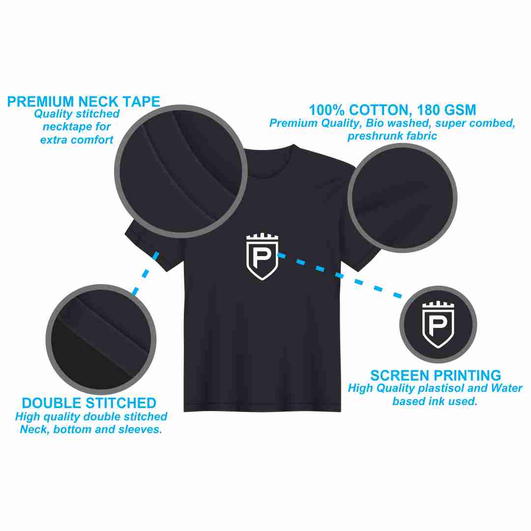 Basic Cyan Blue T-Shirt