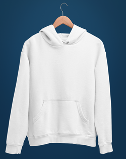 Basic White Premium Hoodies