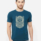 God Mask Tribal Blue T-Shirt