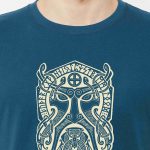 God Mask Tribal Blue T-Shirt