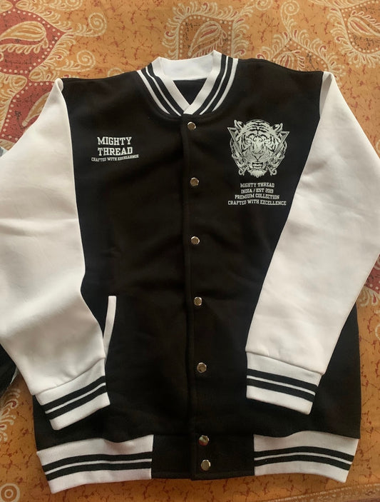 Limited Edition Varsity Jacket : Black & White