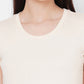 Light Beige Cotton T-Shirt Dress