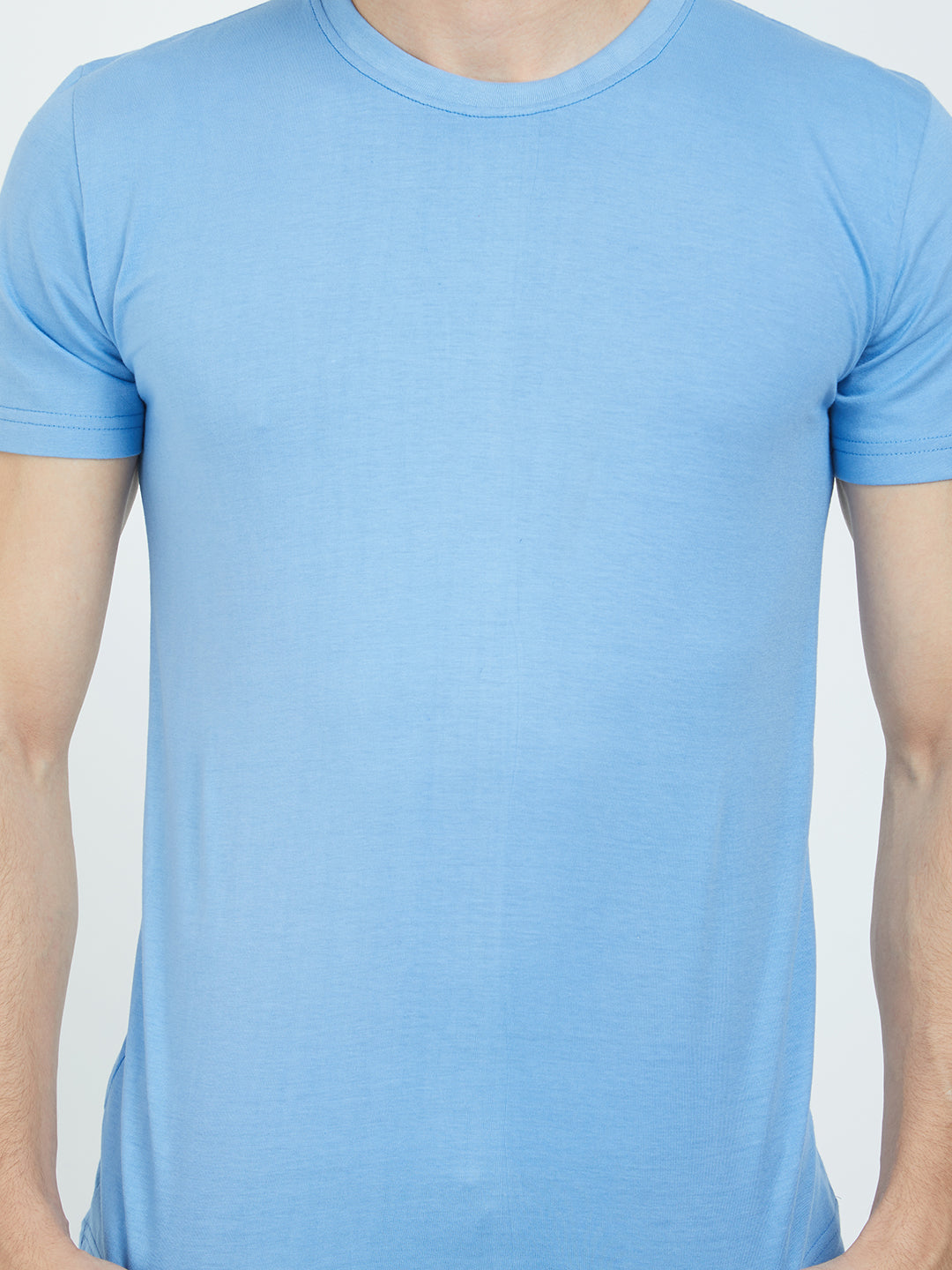 Basic Cyan Blue T-Shirt